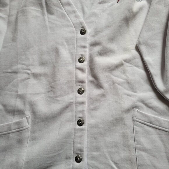 Northern Reflections cardigan sweater vintage sweatshirt red cardinal winter 90s - Picture 15 of 16